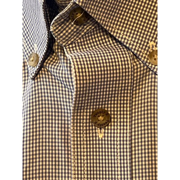 Mens TWENTYX By Wrangler Jean Co Blue Gingham Button-Up Shirt S - Picture 10 of 10